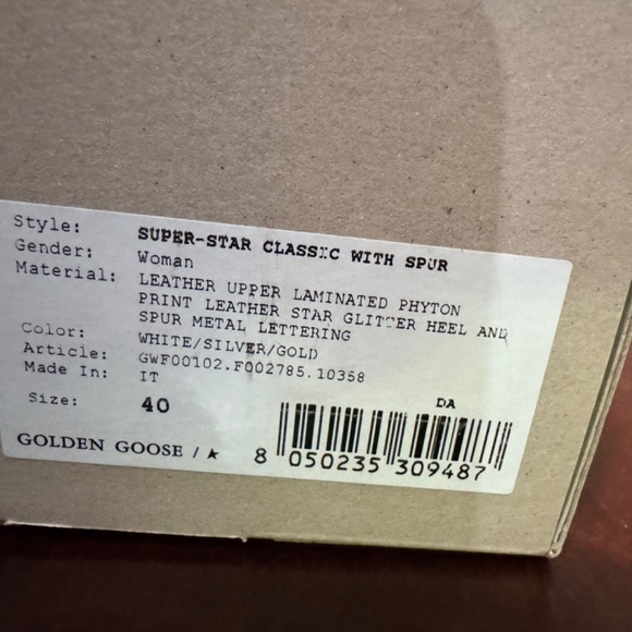 Golden Goose Super Star with Spur  and Glitter Heels - Picture 5 of 8